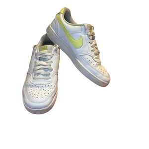 Nike • White And Yellow Court Vision Sneakers